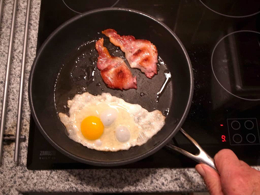 cooking in a nonstick pan